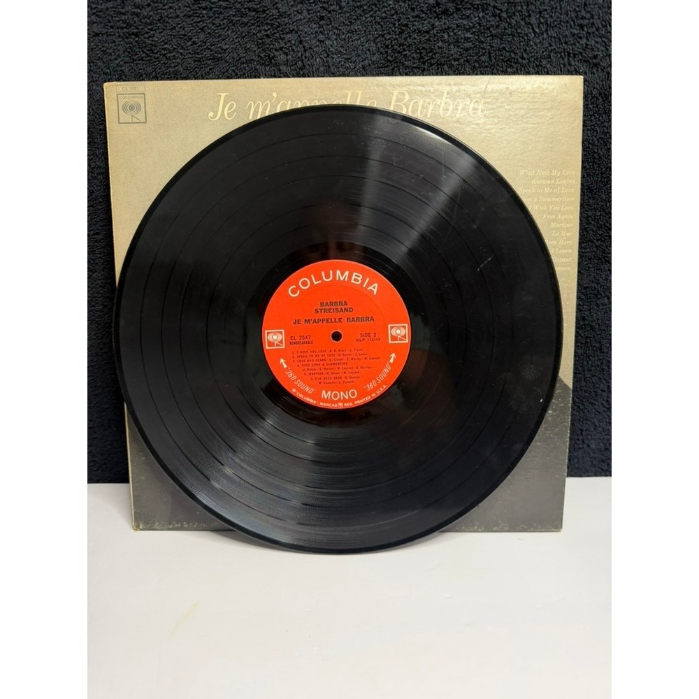 Barbra Streisand Je m'appelle Barbra Vinyl Record 1966 Columbia Mono CL 2547 - Picture 5 of 6